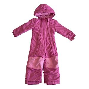 Toddler Standard Pink Snowsuit - Cat & Jack, 18 months with H&M hat